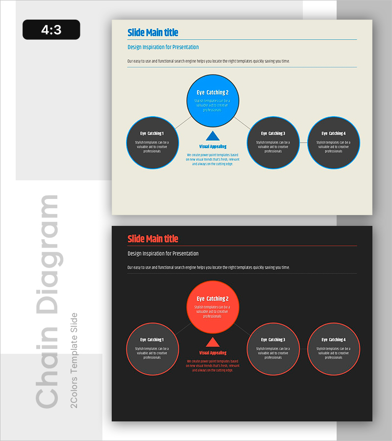 연결 다이어그램 및 강조 텍스트 – 사업전략 제안서