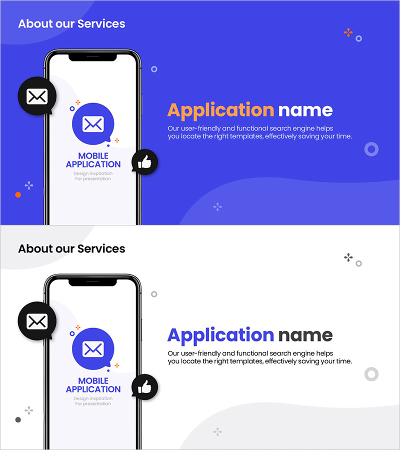 앱 서비스 소개 슬라이드 – 사용자 친화적 디자인