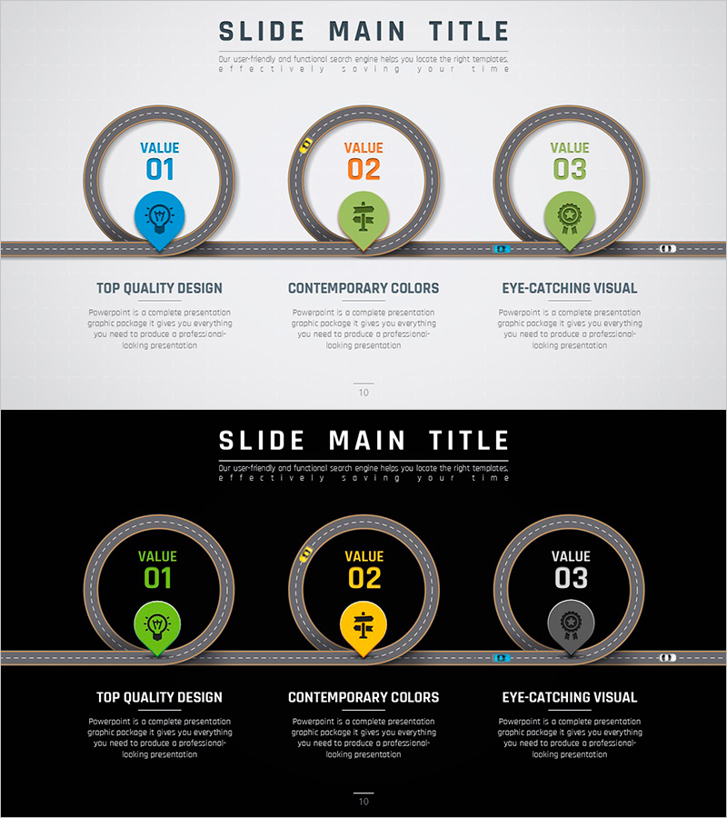 로드맵 다이어그램 템플릿 - 사업 전략을 시각화하다