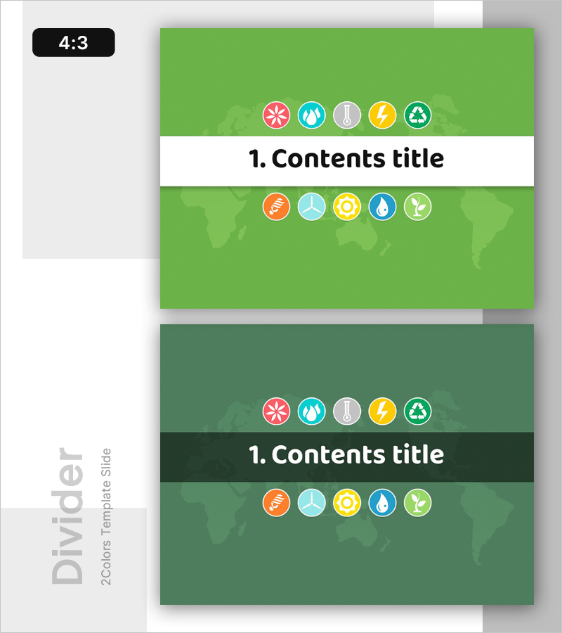 에너지 간지 파워포인트 템플릿 – 지속 가능성을 강조하다