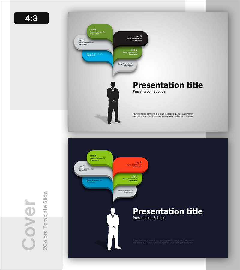 창의적 아이디어 발표 표지 – 색다른 표현과 혁신