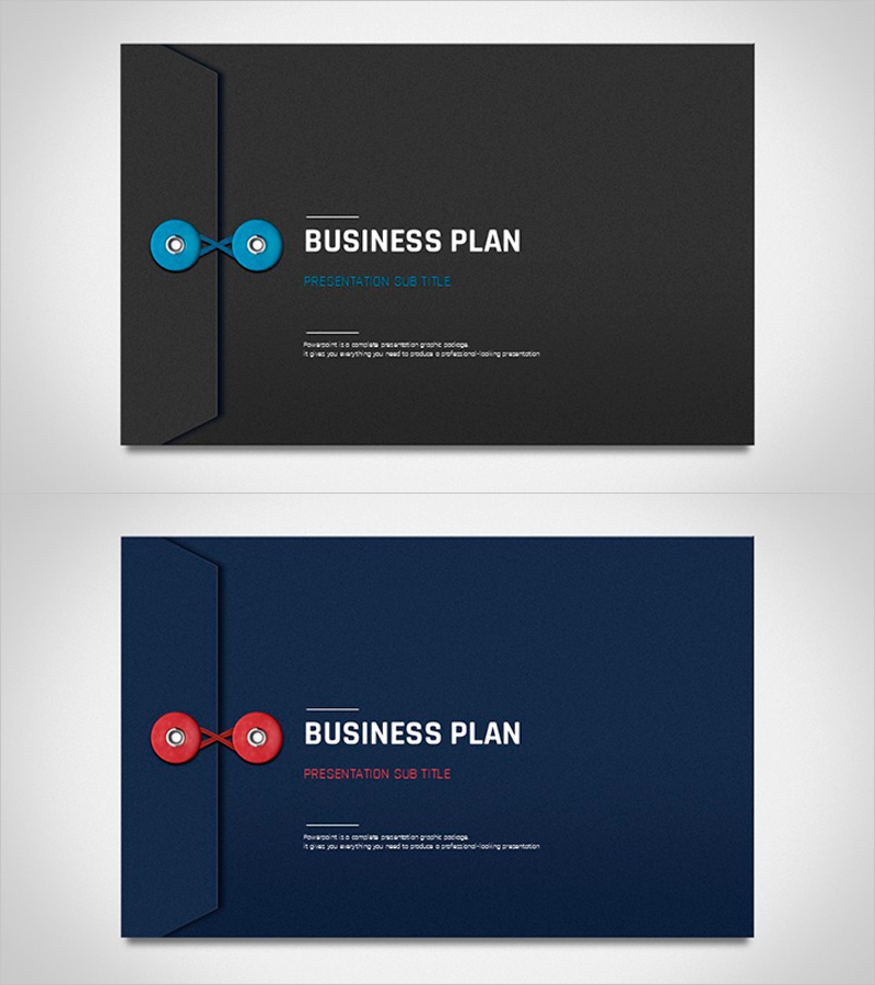 비즈니스 플랜 템플릿 표지 – 전문성과 신뢰