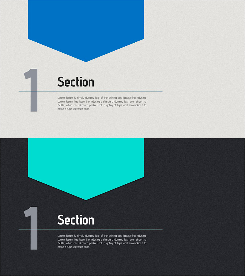 온라인 프레젠테이션 템플릿 간지 – 섹션 구분