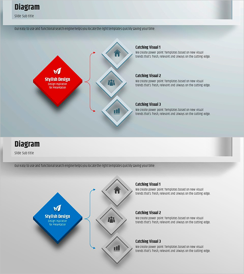 사각형 프레임 템플릿 – 사업 영역 설명
