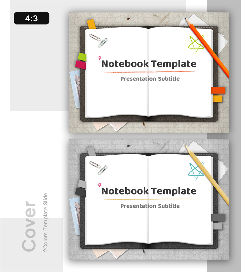 노트북 템플릿 – 창의력을 연상시키는 디자인