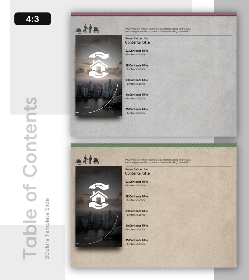 씨티 부동산 템플릿 목차 – City Real Estate Template