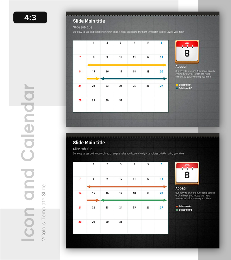 스케줄 관리 슬라이드 – 업무 계획을 위한 핵심 템플릿