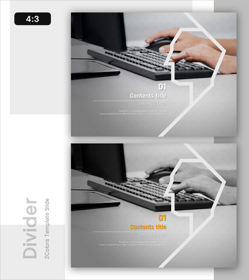 픽토그램 개념 비즈니스 PPT 간지 – 효율적인 정보 전달