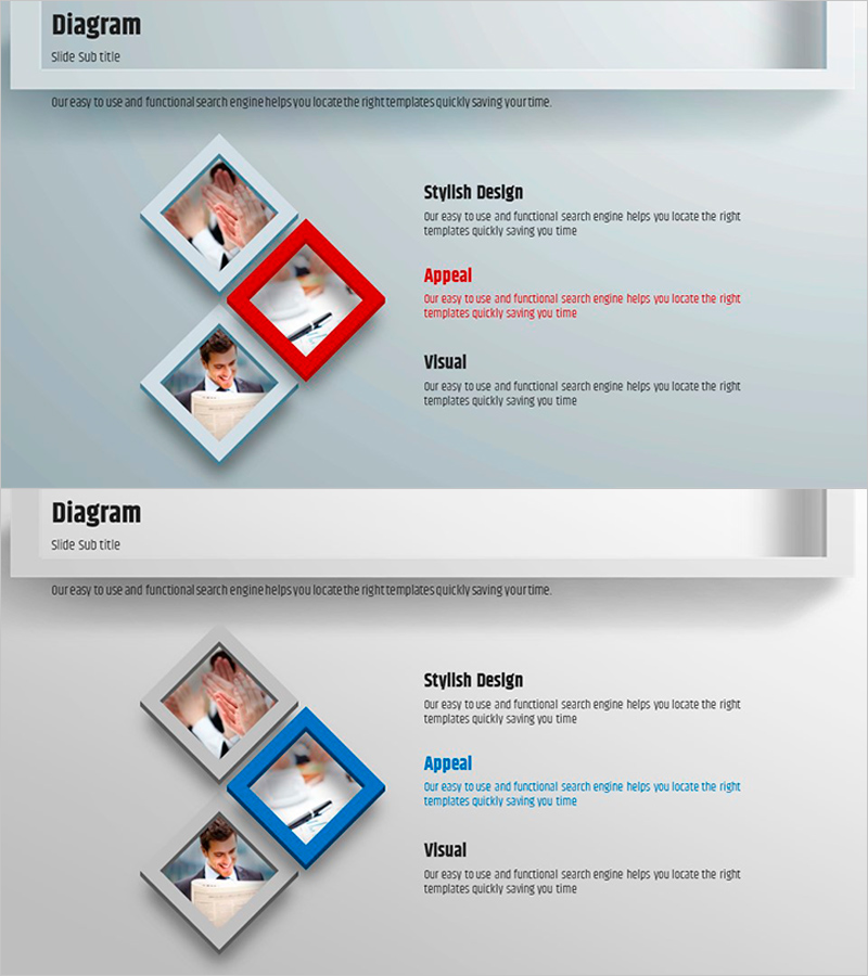 사각형 프레임 템플릿 – 제품 및 사업 전략 소개