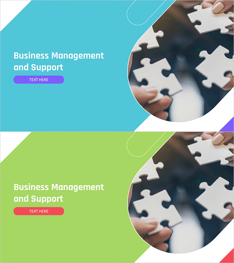 입찰 제안서 PT 간지 슬라이드 – 비즈니스 관리 및 지원