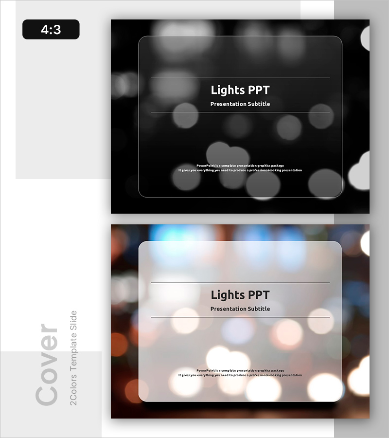 야경 불빛 PPT 표지 – 시선을 사로잡는 첫인상