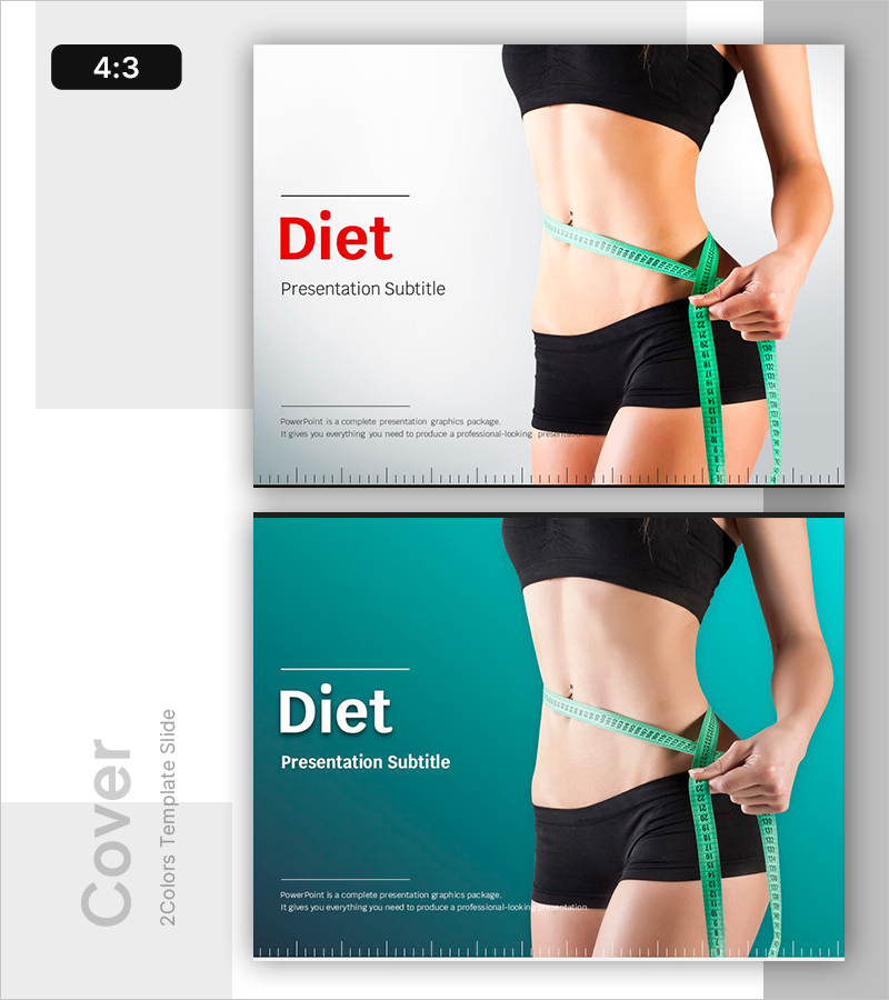 다이어트 템플릿 표지 – 건강의 시작