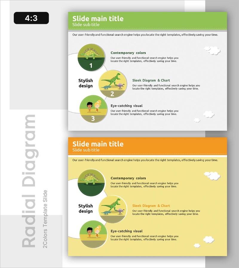 공룡과 원시 생명 다이어그램 – 사업 비전 및 전략