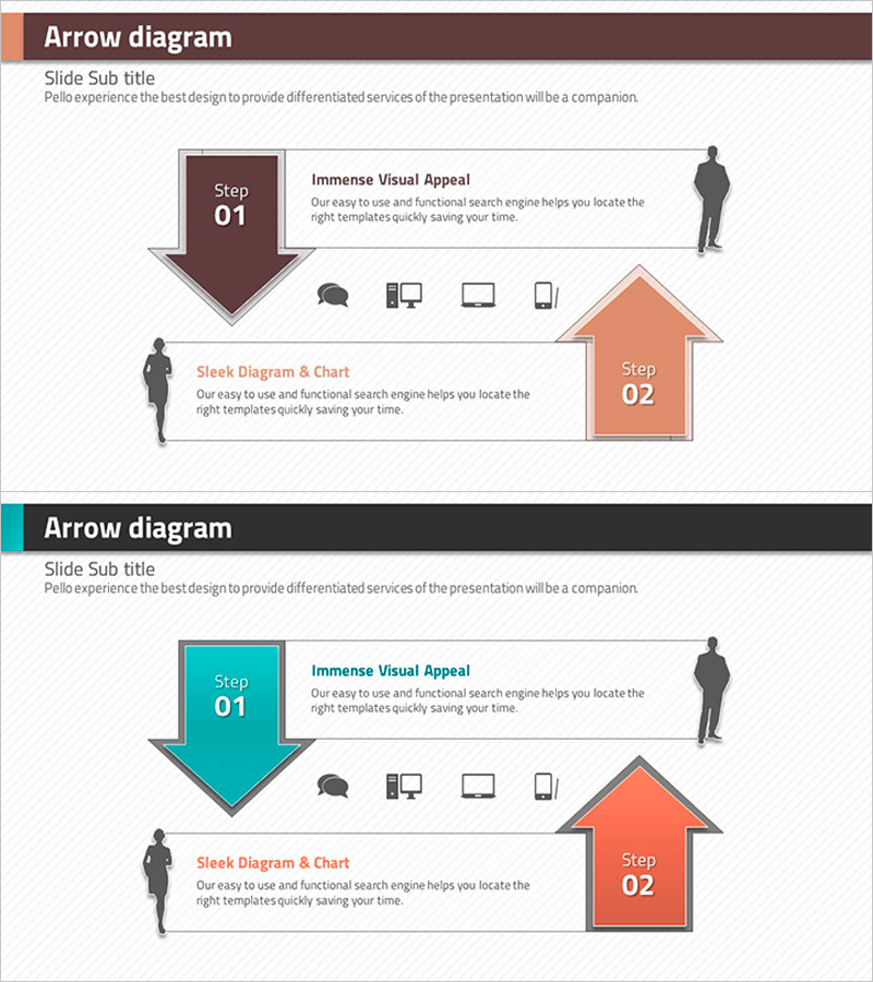 마름모 템플릿 흐름 다이어그램 – 효과적인 고객 분석 도구