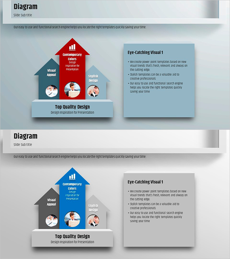 사각형 프레임 템플릿으로 제품 및 서비스 소개