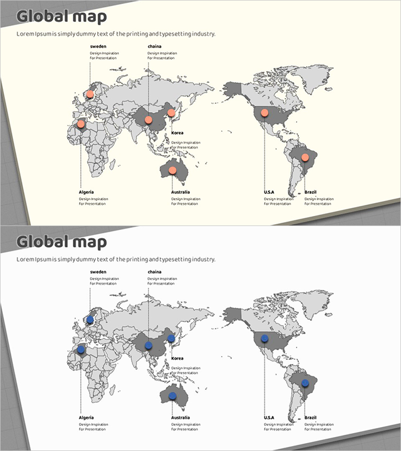 박스 와이드 템플릿으로 글로벌 네트워크 시각화
