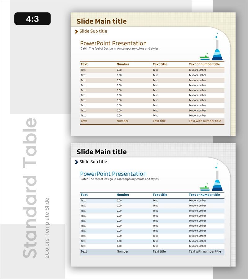 실험 데이터 요약표 – 정확한 정보 전달