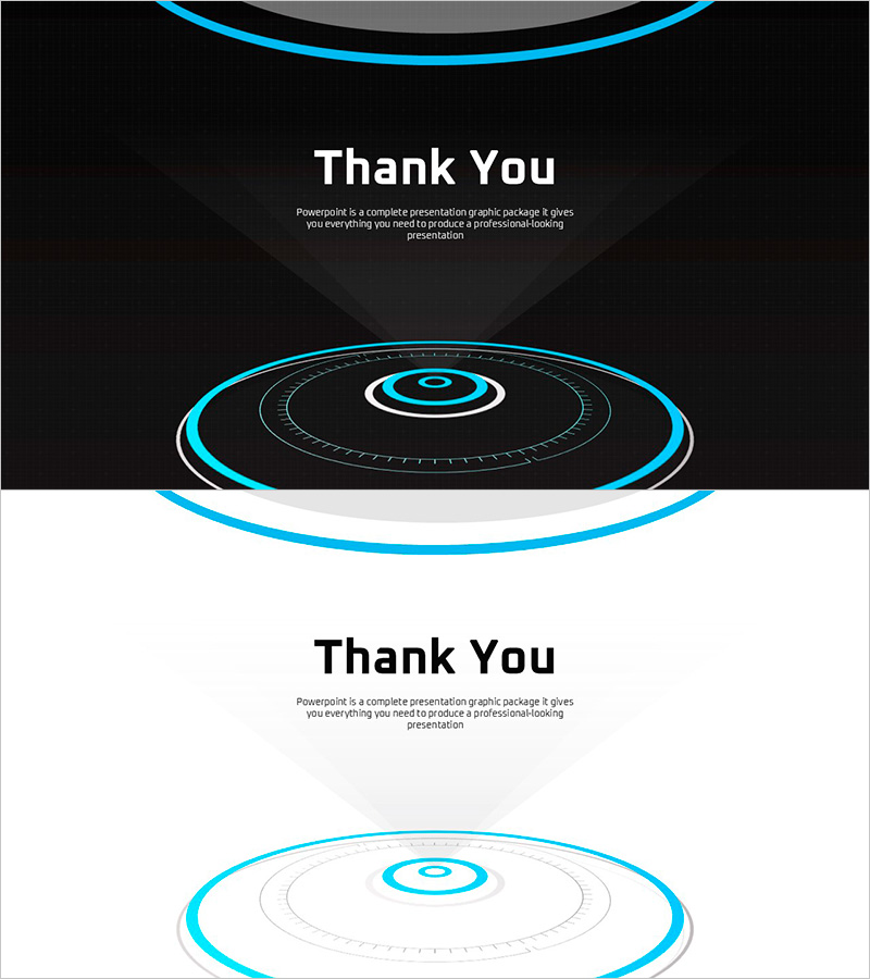 기하학 무늬 와이드 피피티 엔딩표지