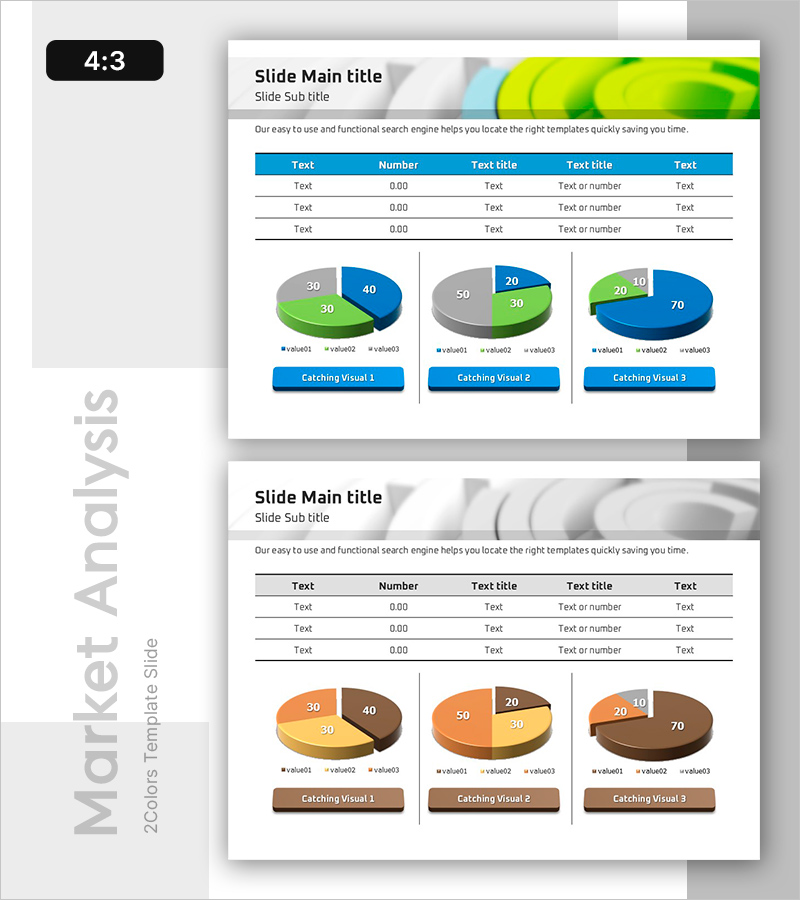 주요 통계 개요 슬라이드 – 시장 분석 및 경쟁 상황 설명