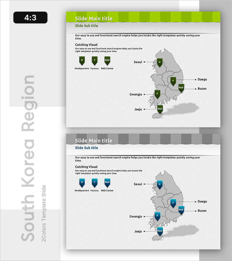 조직 구조와 위치를 효과적으로 나타내는 슬라이드