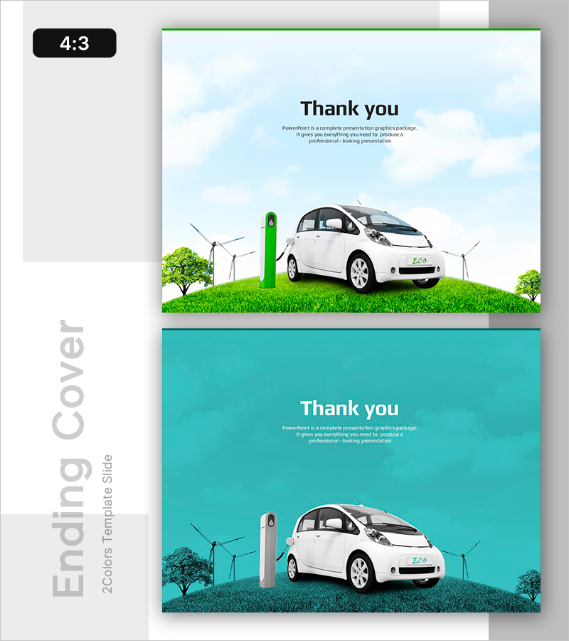 하이브리드 자동차 템플릿 엔딩
