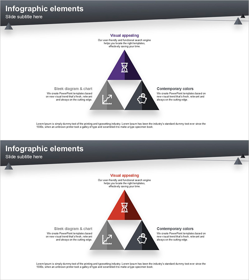 인포그래픽 요소 적용 사업소개 슬라이드 템플릿