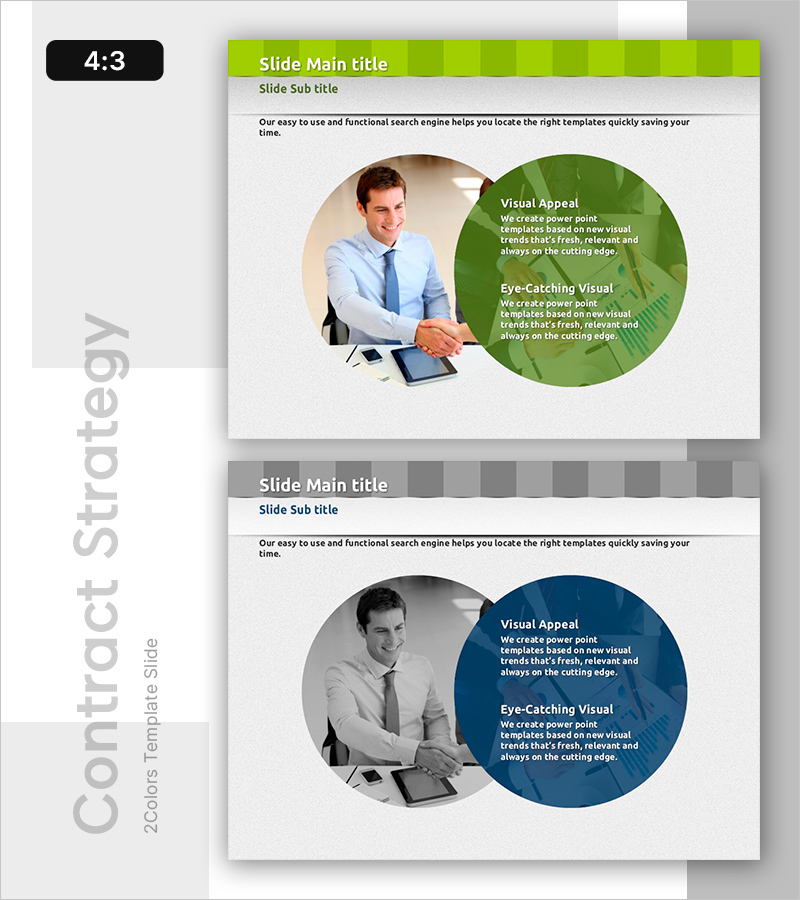 마케팅 전략 방안 템플릿 – 시각적 클러스터 다이어그램