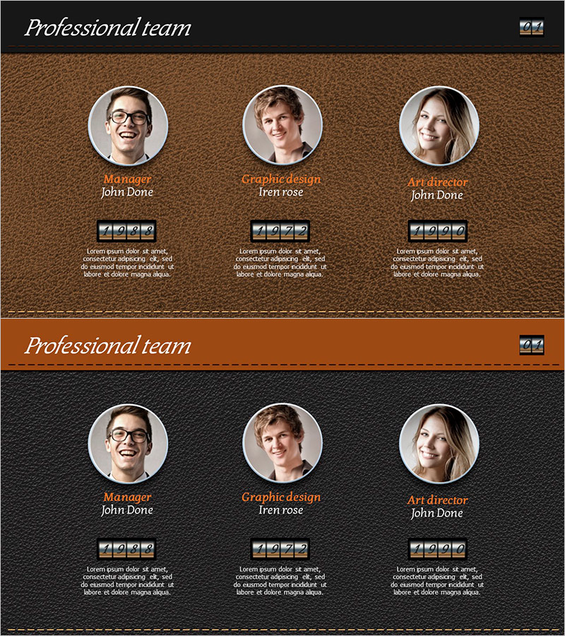 가죽 소재 전문가 팀 PPT 템플릿 - 전문성과 신뢰 담은 회사 소개