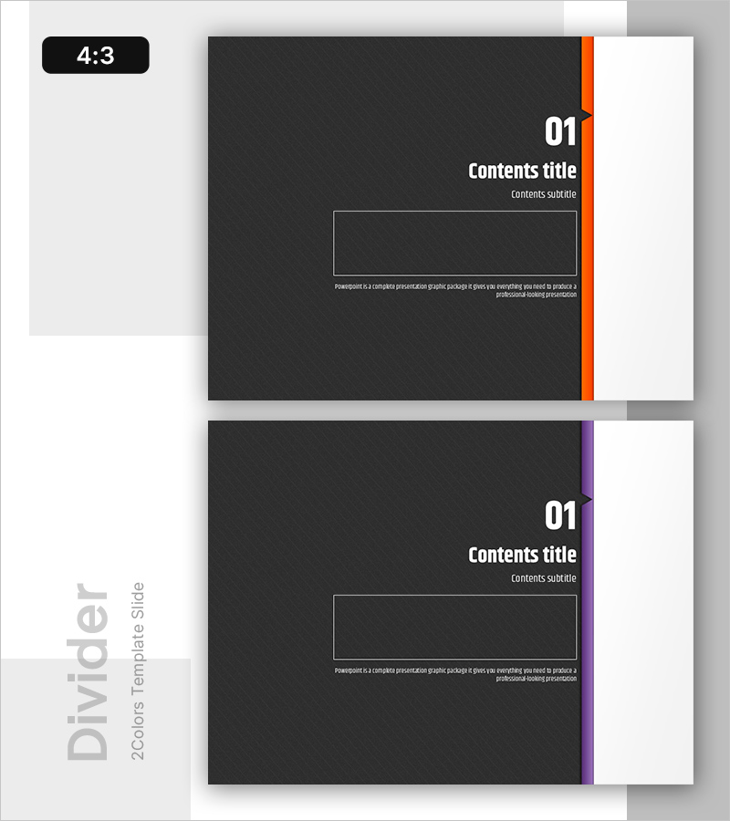 모던 디자인 PPT 간지 – 전문가를 위한 섹션 커버 슬라이드