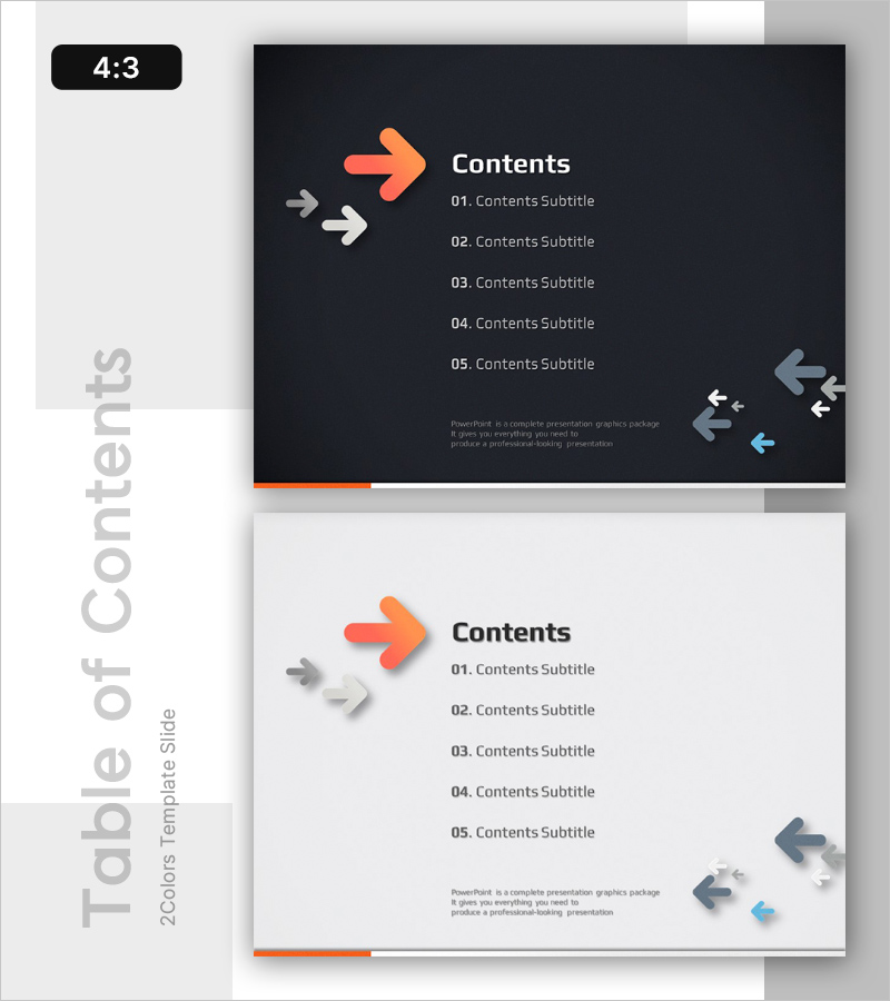 방향 템플릿 목차 – 효과적인 구성