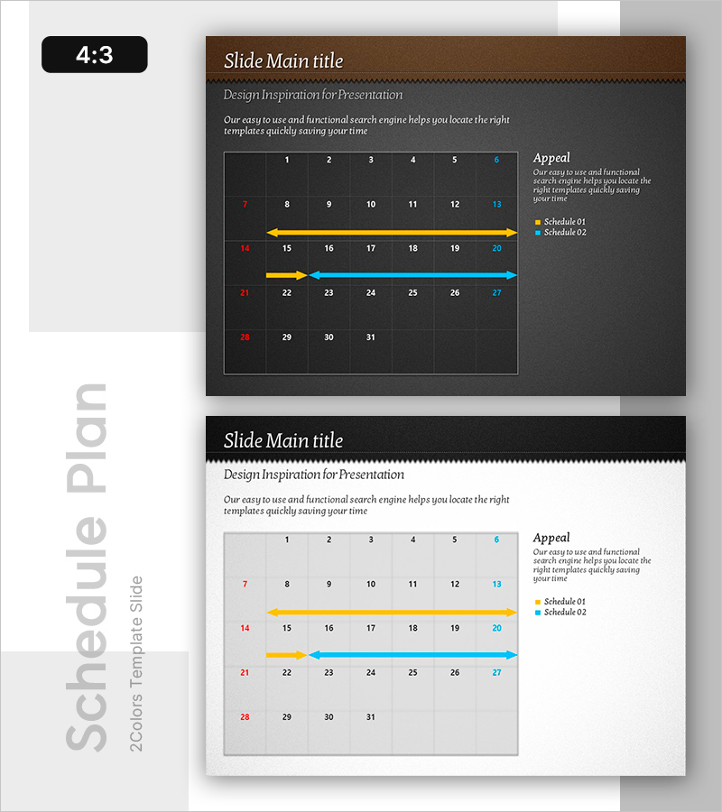가죽 PPT 일정표 – 효율적인 시간 관리