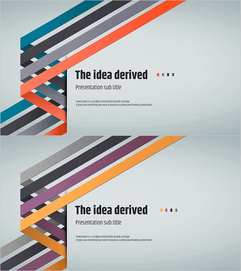 아이디어 도출 템플릿 – 창의적인 발표를 위한 표지