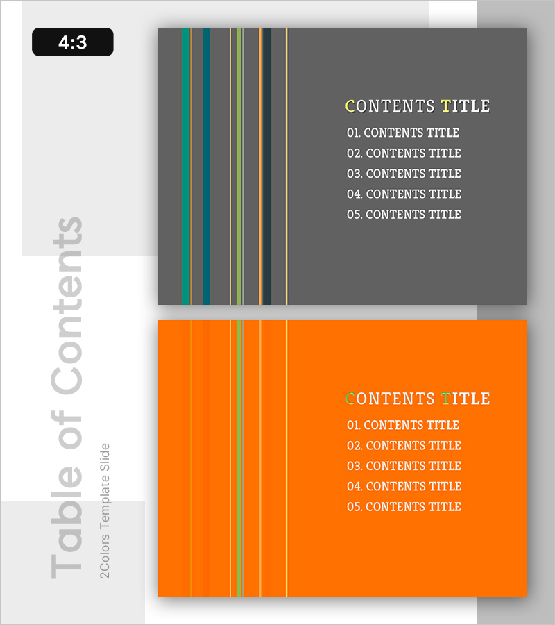 스트라이프 템플릿 목차 – 명확성을 갖춘 디지털 안내선