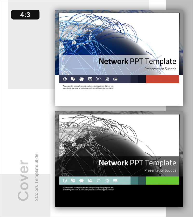 글로벌 네트워크 전략 템플릿 표지