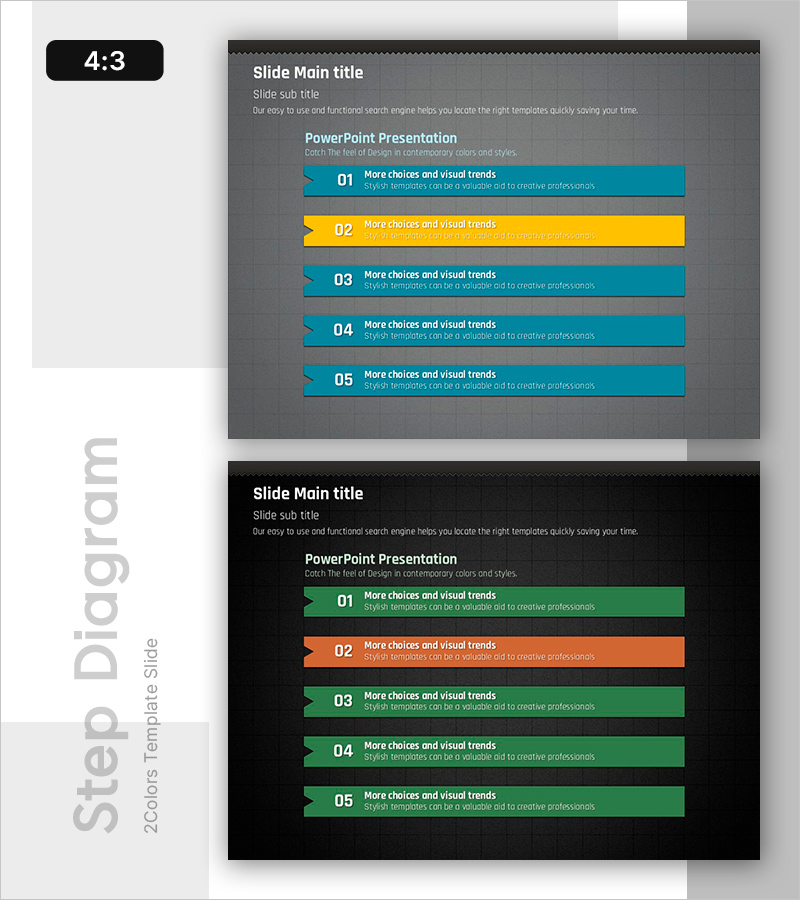 모던한 슬라이드 템플릿으로 시각적 매력을 더하세요