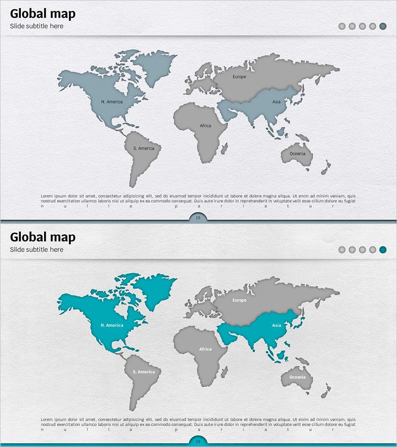레인보우 템플릿 지도 – 글로벌 네트워크 시각화