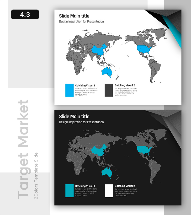 블루 타겟 시장 분석 슬라이드