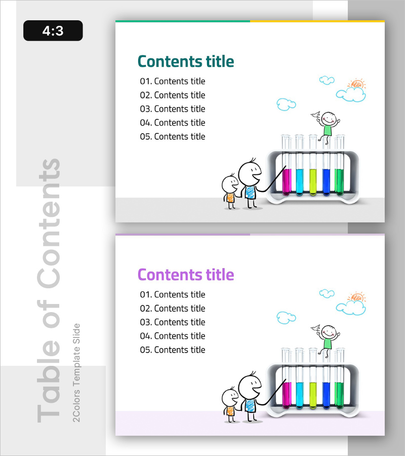 창의적인 발상을 위한 과학실험 템플릿 목차
