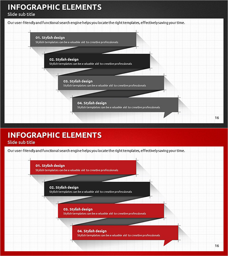 모던 비즈니스 플랜 인포그래픽 슬라이드 – 효과적인 계획 관리