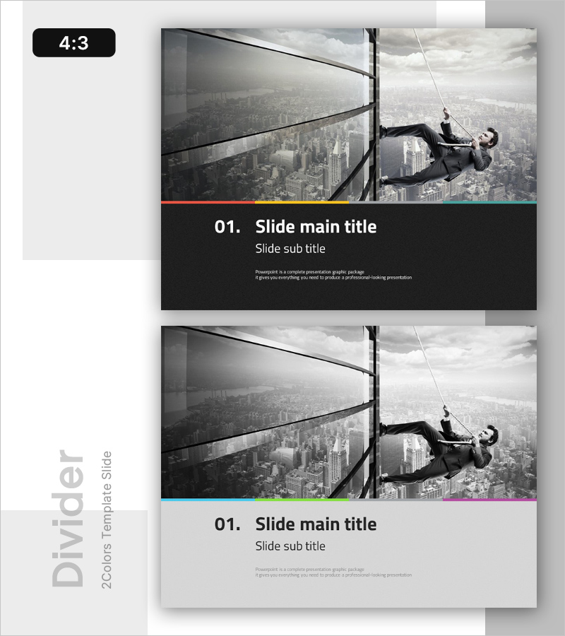 비즈니스 전략을 시각화한 템플릿 - 해결 전략