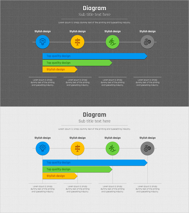 모눈종이 템플릿 다이어그램 – 사업추진 전략 명확화