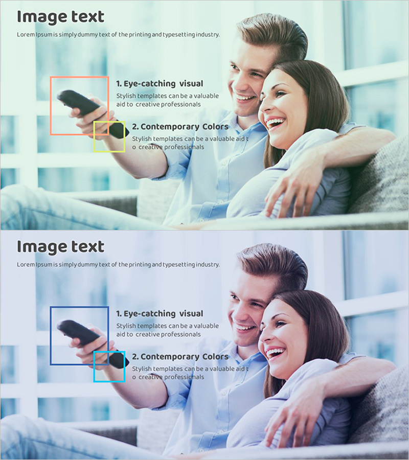 제품 및 서비스 소개를 위한 박스 와이드 템플릿