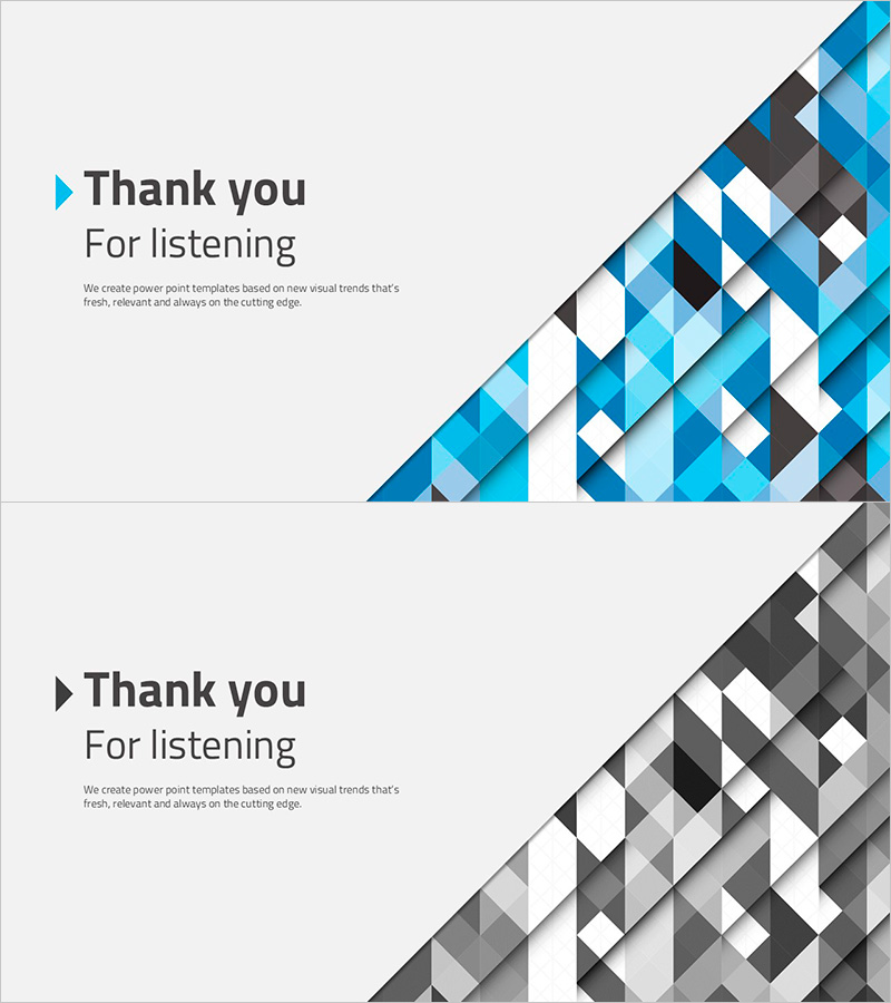 추상패턴 엔딩 표지 템플릿 – 시각적 임팩트