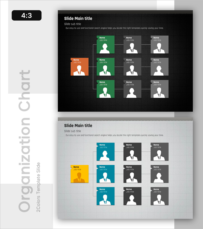 조직 구조를 효과적으로 전달하는 간지 슬라이드