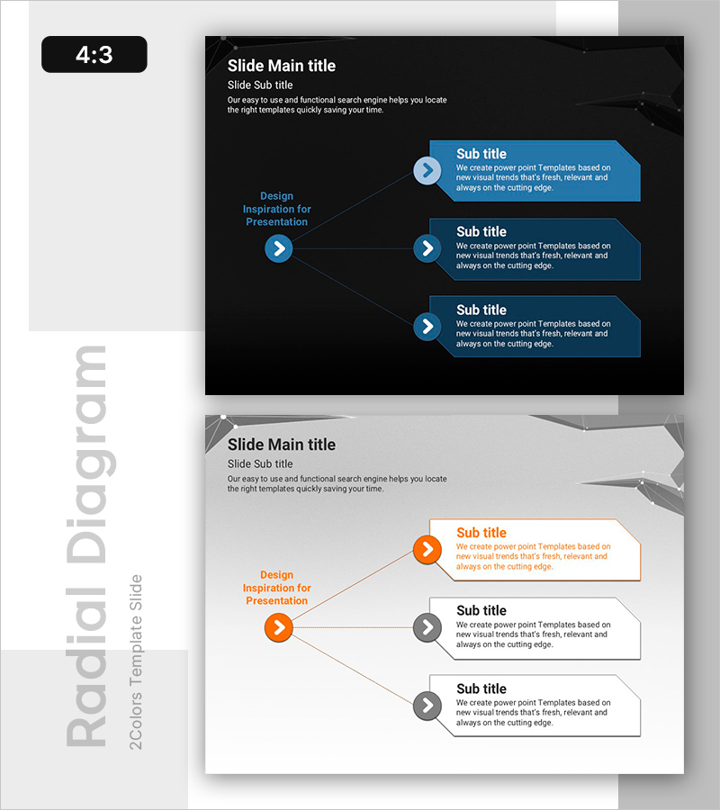 3가지 방향성을 설명하는 PPT 슬라이드 – 비즈니스 개요