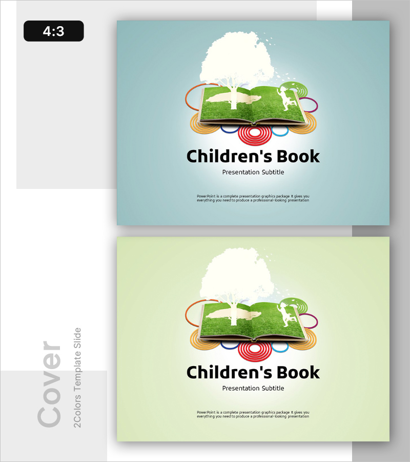 어린이 교육도서 템플릿 표지