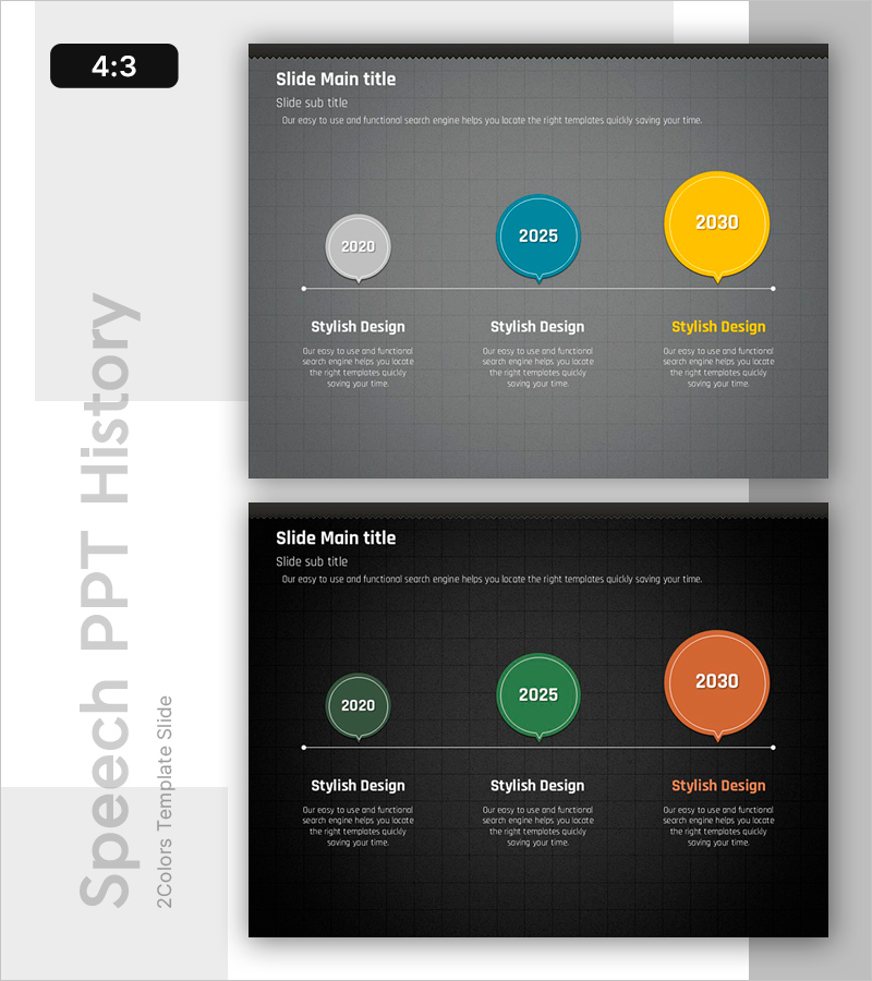 시간 절약을 위한 효과적인 타임라인 프레젠테이션 슬라이드
