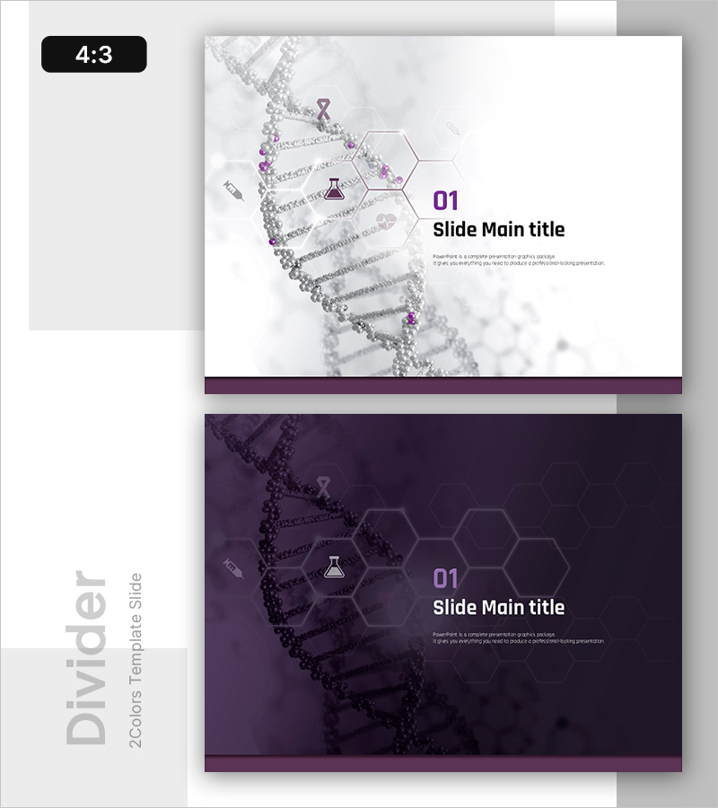 DNA PPT 간지 슬라이드 – 전문성과 혁신