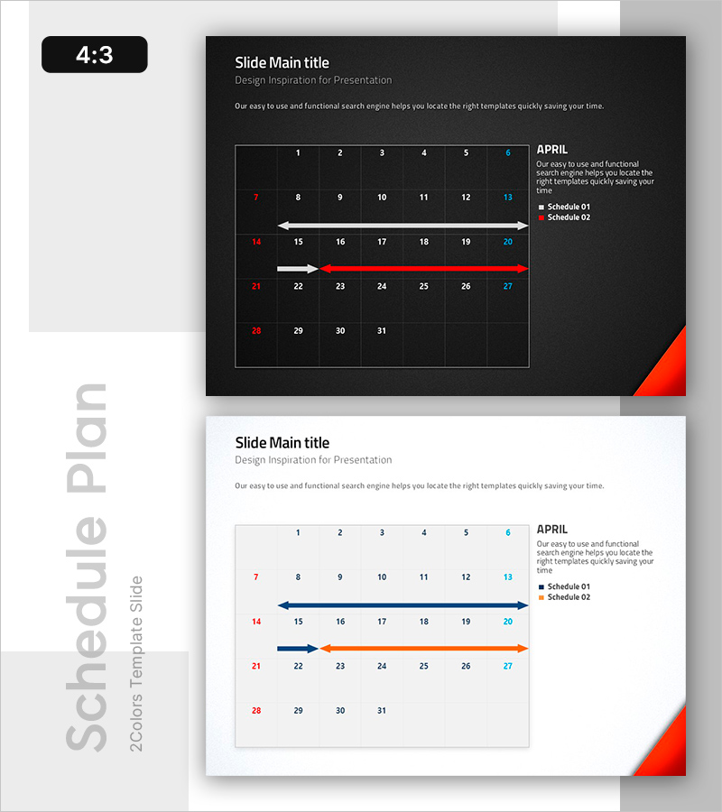 심플한 스케줄 테이블 – 효율적인 시간 관리
