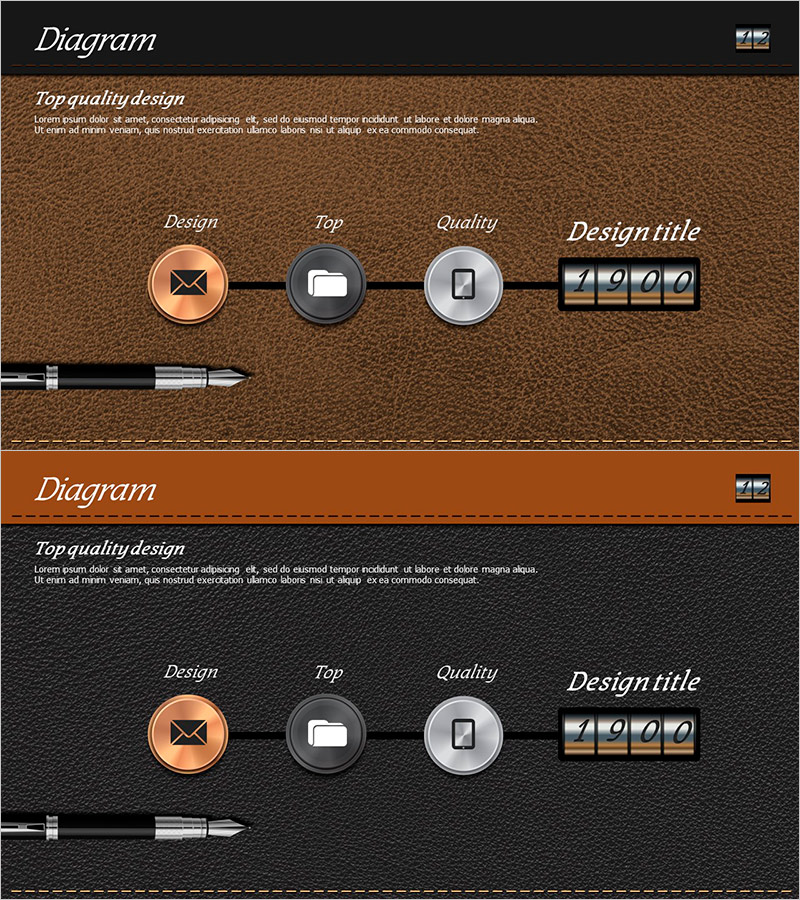 가죽 소재 템플릿 다이어그램4 – 사업 추진 전략